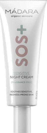 Mádara SOS+ Sensitive Nattkrem 70 ml – Økologisk Fuktighetsgivende for Sensitiv Hud
