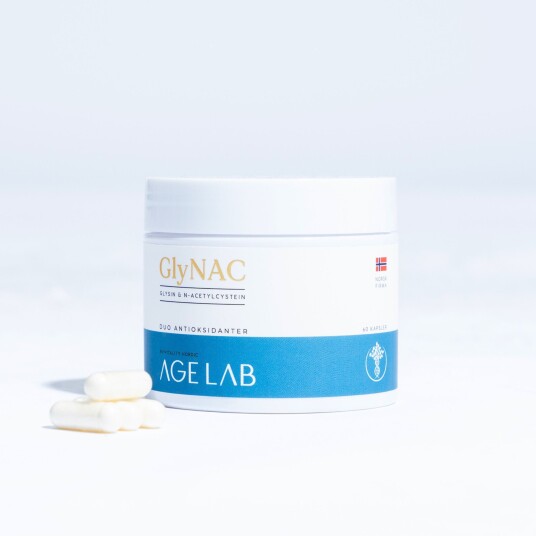 Agelab Glysin og NAC GlyNAC 60 kapsler Agelab Glysin og NAC GlyNAC 60 kapsler