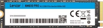 Lexar NM610 Pro 500GB M.2 NVMe SSD PCIe 3.0