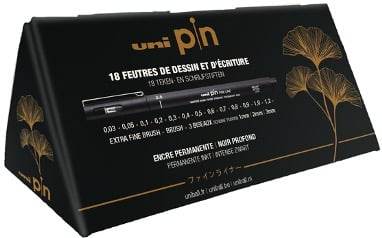Uni The Full Black Boc Fineliner 18 pcs 401229