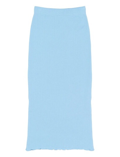 The New Tnrya Long Rib Skirt Blue 122/128
