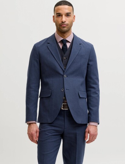 Jack & Jones Jprmartin Summer Blz Linen Blend No06 Sn   Navy   56