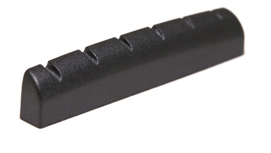 Graph Tech Pt-6114-L0 Svart Tusq Xl Slotted Nut 1 23/32" Long, Flat, Lh Graph Tech Pt-6114-L0 Svart Tusq Xl Slotted Nut 1 23/32" Long, Flat, Lh
