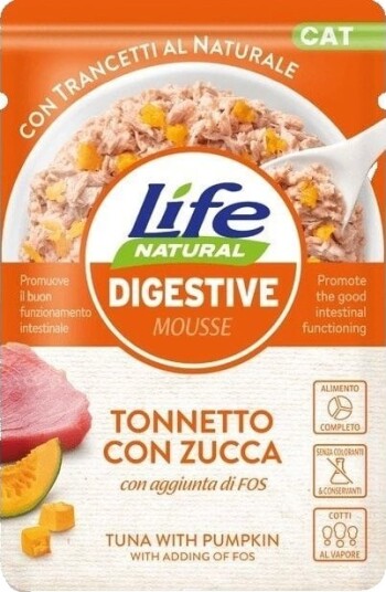 Life Cat Digestive Tunfisk Gresskar Våtfôr 70 G