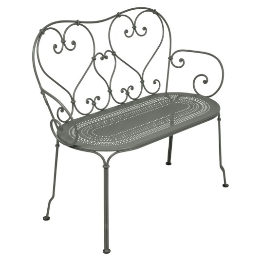 Fermob - 1900 Bench, Rosemary - Hagebenker - Grønn - Metall