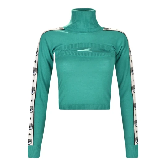 Chiara Ferragni Collection Dame Strikkevarer Grønn S Chiara Ferragni Collection Dame Strikkevarer Grønn S