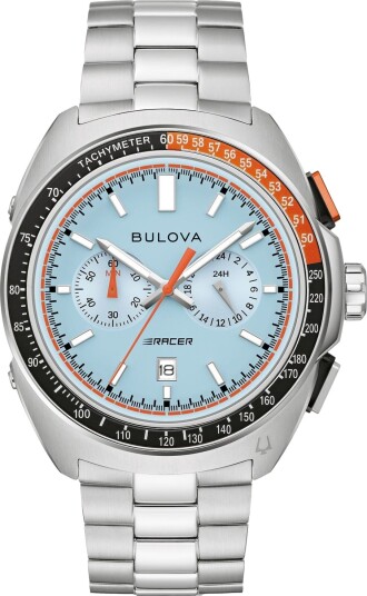 Bulova Herreklokke 98B432 Racer Blå/Stål Ø42 mm