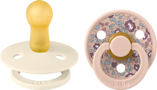BIBS x Liberty Pacifier Colour Eloise Latex Size 2 Blush Mix 2pcs