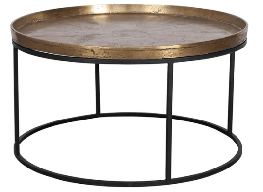 Trend Collection Northland Sofabord Antikk Gull S Ø50 x H40 cm