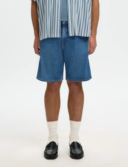 Selected Slmreg Alex M.blue 702 Denim Shorts Noos   Blue   M