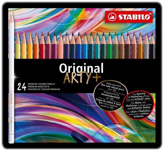 Stabilo STABILO ORIGINAL Colouring Pencils Metal box with 24 colours 204204 Stabilo STABILO ORIGINAL Colouring Pencils Metal box with 24 colours 204204