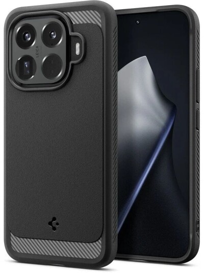Spigen Rugged Armor Mobildeksel for Xiaomi 15T Pro - Matte Sort