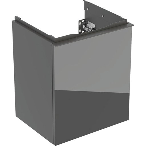 Geberit Acanto servantskap 44,6x37,9 cm grått glass