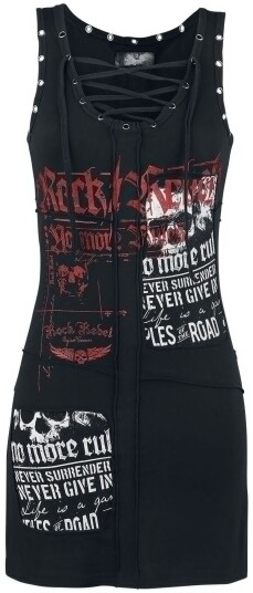 Rock Rebel by EMP Kort kjole Stay A Little Longer XS til 5XL Damer svart