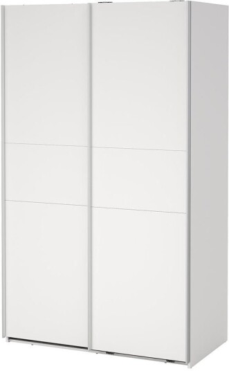 Como skyvedørsskap 2 dører 120x200cm hvit.