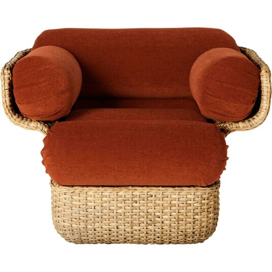 Gubi Basket Loungestol Rotting / Belsuede Sp Fr 133