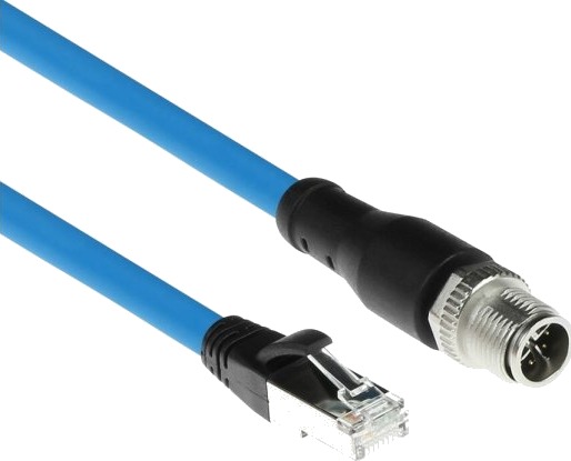 Act Industrial Sensorskabel 1,50 M M12x 8 Pin Hann Chassis Til Rj45 Superflex Sf/Utp Tpe Kabel Skjermet Sc4900