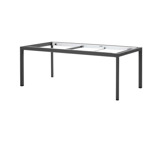 Cane line Drop spisebordsunderstell Lava grey 200 x 100 cm Grå