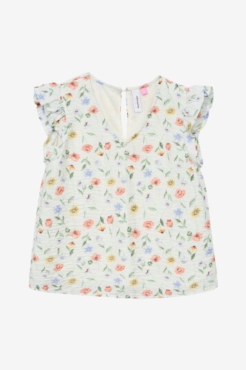Vero Moda Girl Topp vmJosie Marigold SL Top Wvn Girl Grå