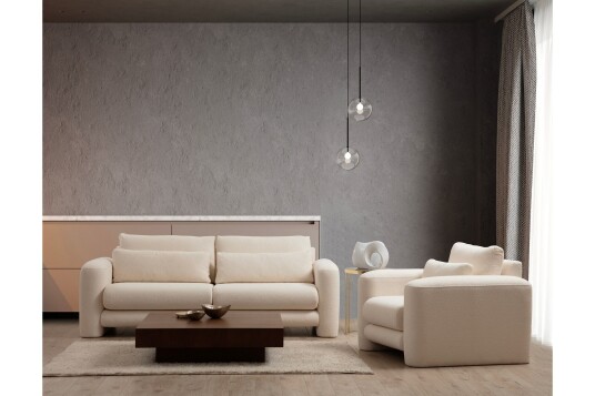 Makhan Lenestol Lys beige Makhan Lenestol Lys beige