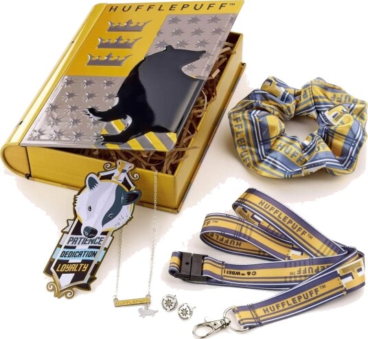 Carat Shop, The Harry Potter Smykker Og Tilbehør Hufflepuff House Tin Gavesett
