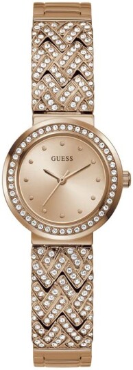 Guess Dameklokke GW0476L3 Treasure Rosegullfarget/Rose gulltonet