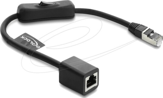 Delock Rj45 Kabel Cat.6 F/Utp Svart 0,3 M