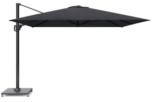 Platinum Sun & Shade Challenger T¹ parasoll Matt black/jet black exkl. parasollfot 3 x 3 m Svart