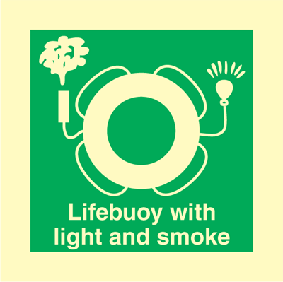 Jo Safety Lifebuoy with light and smoke IMO symbols 103109 Jo Safety Lifebuoy with light and smoke IMO symbols 103109
