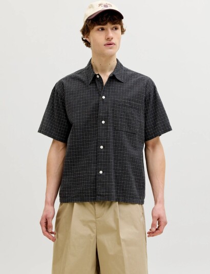 Jack & Jones Jorriviera Linen Blend Shirt Ss Ln Multi/patterned L