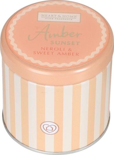 Heart & Home Amber Sunset Duftlys i Tinnboks Heart & Home Amber Sunset Duftlys i Tinnboks