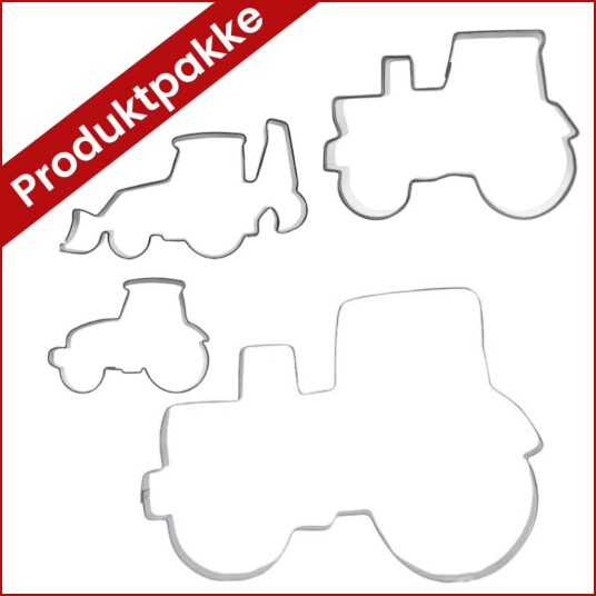 Pepperkakeform Traktor Sett/4 