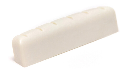 Graph Tech Tusq Pq-M644-00 - Acoustic Nut, Angled Bottom, Slotted, 1 3/4" Long Graph Tech Tusq Pq-M644-00 - Acoustic Nut, Angled Bottom, Slotted, 1 3/4" Long