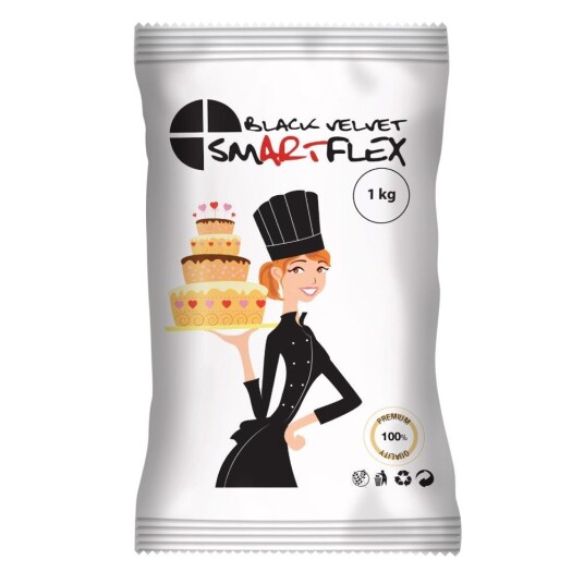 Smartflex Svart Fondant Velvet 1kg Smartflex Svart Fondant Velvet 1kg