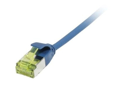 Patchkabel Rj45 Cat6a 500Mhz 5M Blå Uftp Slimline Rund D38mm Tpelszhsuperflex Awg32 Med Cat7 Råkabel Synergy 21