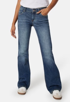 ONLY Blush Low Waist Flared Denim Medium Blue Denim M/32