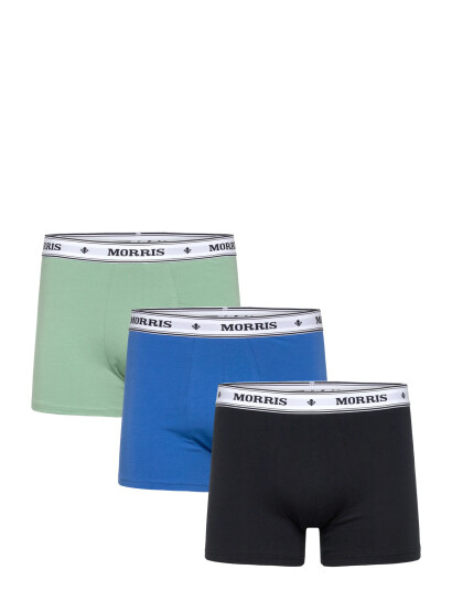 Morris Morris Boxer Brief 3-Pack Blues - Green - XXL Morris Morris Boxer Brief 3-Pack Blues - Green - XXL
