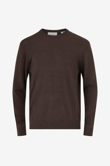 Les Deux Ulltrøye Greyson Merino Knit Seasonal Brun