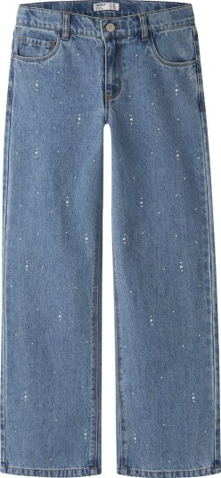 Name It Nkfrose Wide Decor Jeans 4760 Im Blue 164 Name It Nkfrose Wide Decor Jeans 4760 Im Blue 164