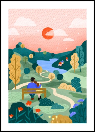 Couple"s Peaceful Horizon Plakat / 70x100
