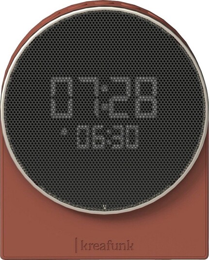 Kreafunk Vekkerklokke Ivy Wake up light Sleep sound Bluetooth Rød