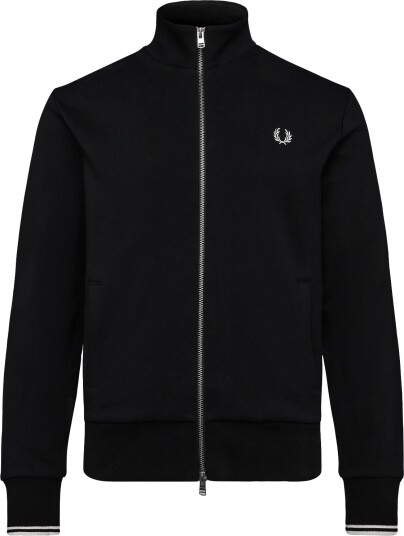 Fred Perry Zip Through Sweatshirt   BLACK   M