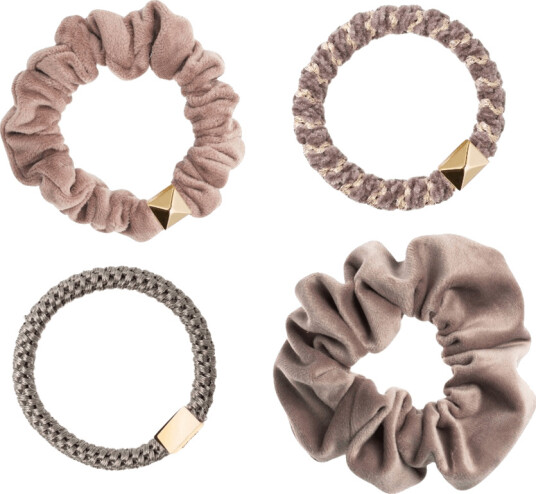 DARK Hair Ties Combo Taupe