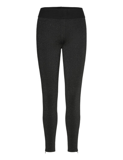 Malina Mella Glitter Knitted Tights   Black   M