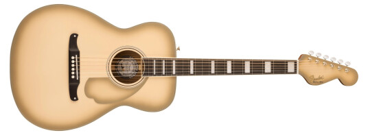 Fender Ltd Ed California Vintage Malibu Med Case, Antigua Pickguard, Antigua
