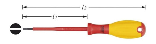 Hazet Hazet Vde Kærv-Skruetrækker Klinge-Bredde: 3 Mm Klinge-Længde: 100 Mm Hazet Hazet Vde Kærv-Skruetrækker Klinge-Bredde: 3 Mm Klinge-Længde: 100 Mm