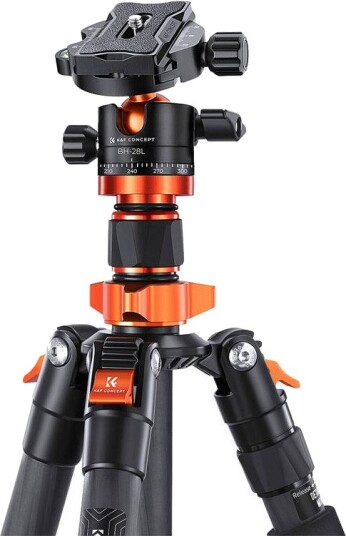 K&F Concept D255C4+BH 28L karbonstativ 170cm