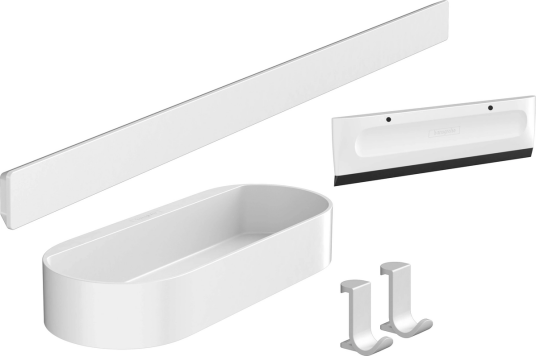 HansGrohe WallStoris Sæt til bruser mat hvid HansGrohe WallStoris Sæt til bruser mat hvid