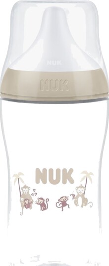 NUK Perfect Match Tåteflaske 260 ml Beige med Antikolikk og Temperaturindikator NUK Perfect Match Tåteflaske 260 ml Beige med Antikolikk og Temperaturindikator