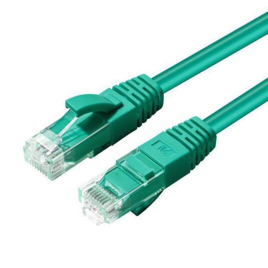 MicroConnect U/UTP CAT5e 15M Green PVC